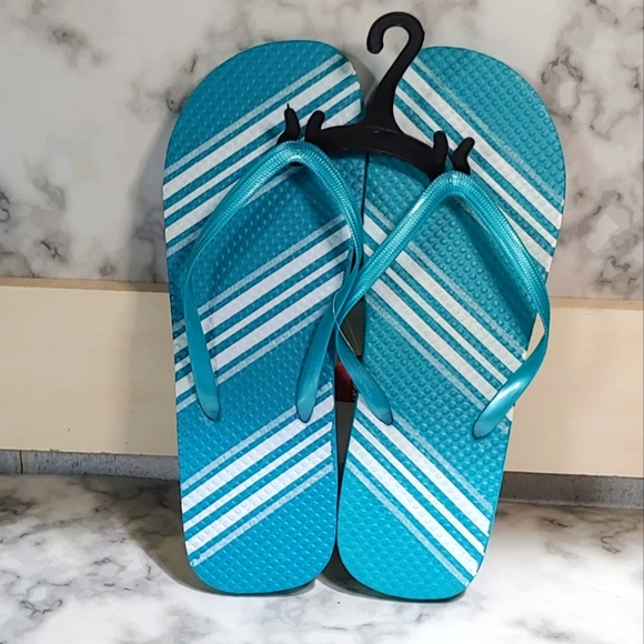 Striped Flip Flops - Picture 1 of 3